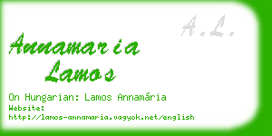 annamaria lamos business card